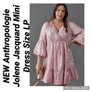 NEW Anthropologie Jolene Jacquard Mini Dress Size LP